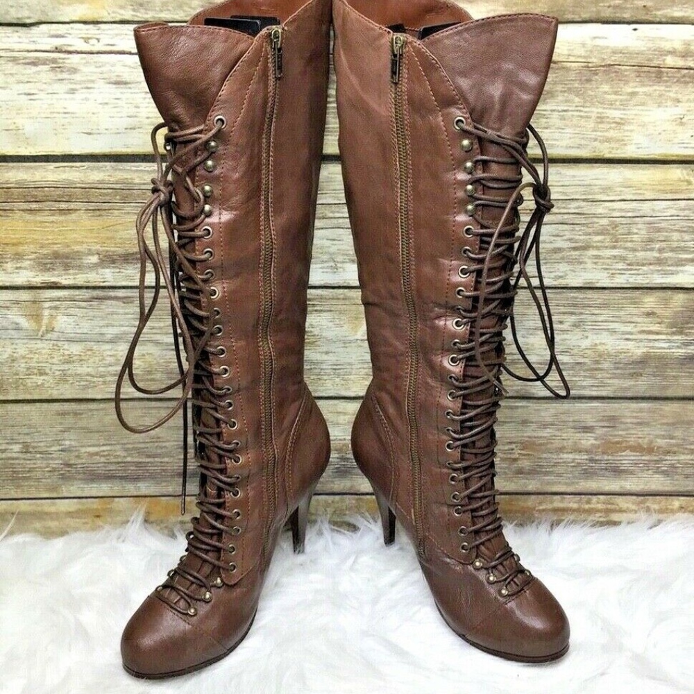 Bakers Stevie Brown Leather Knee High Boots - Picture 6 of 8